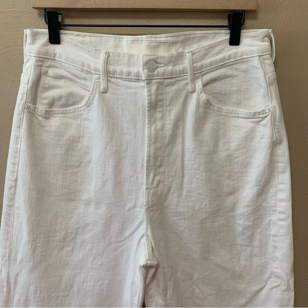 Mother Superior High Waisted Tunnel Vision Ankle Totally Innocent White Size 29